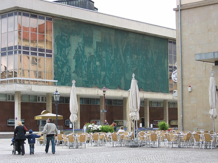 07 Communist painting covered by tarp.JPG